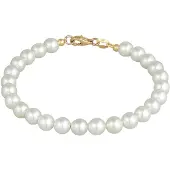 Elli - Armband - Dames Klassiek met Schelpkern Parels in 925 Sterling Zilver - Dames