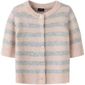 LMTD Gebreid vest blauw / pink