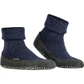 Falke Huisschoen donkerblauw / donkergrijs
