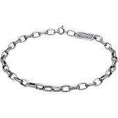 KUZZOI - KUZZOI Armbanden Heren Armband Ovaal Massief Basic van 925 Sterling Zilver Herensieraden