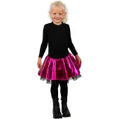 Coppens Cirkelrok metallic pink | Maat 116