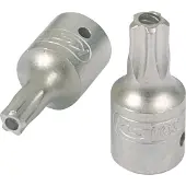 Ks Tools , 1/4" bit-doppen, vijfpuntsster met gat aan de voorkant, type TS20, artikelnummer 911.1473