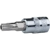 Ks Tools 1/4" CHROMEplus bit-doppen met Torx-profiel en gat aan de voorkant, type TB27, artikelnummer 918.1474
