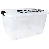 PLAST TEAM Vertriebs GmbH Kunststof opbergbox op wiele - Krat Container HomeBox - 85L