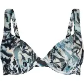 Mint Velvet Bikinitop ecru / blauw / zwart