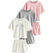 Next Nachtkledij grijs / rosa / wit