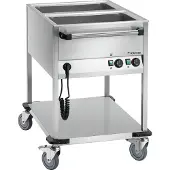 Bartscher Bain Marie Bartscher Voedseltransportwagen, CNS, voor 2x1/1GN, 200mm diep, Aftapkraan