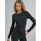 Busem Slim Fit Crew Neck Lange Mouwen Blouse