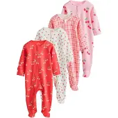 Next Nachtkledij groen / rosa / rood / offwhite
