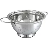 King Hoff KH-1237 - Roestvrijstalen Durszlak - 24cm - Satijnen Afwerking - Glanzend Binnenoppervlak