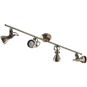 LINDBY Plafondlamp , PERSEAS, dimbare, Brons / Oudmessing, Woonkamer, Metaal, Antiek
