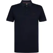 Petrol Industries - Heren Polo met korte mouwen SolNaciente - Blauw - Maat M