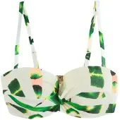 Mint Velvet Bikinitop ivoor / grasgroen / perzik