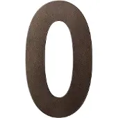 GPF bouwbeslag Huisnummer 0/ 400 mm Dark blend