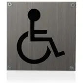 GPF bouwbeslag GPF Pictogram 'Minder Valide' vierkant 125x125mm geschroefd
