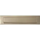 GPF bouwbeslag Briefplaat 340x77mm met valklep 280x45 mm Champagne blend
