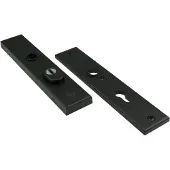 Ami Veiligheidsbeslag 251/50/15 Buiten Kt 55 Binnen Profielcilinder 55 Zwart Deurdikte 38/42 Mm. - 739710
