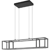 LUCANDE Hanglampe , Estante, dimbare, Zwart, Woonkamer, Metaal, Modern