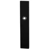 GPF bouwbeslag GPF Langschild rechth enkelv 218x40x8,5mm blind zwart
