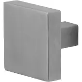 GPF bouwbeslag RVS geborsteld Vierkante knop 53x53x16mm incl. bout M10 tbv VH-schilden vast