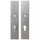GPF bouwbeslag RVS geborsteld VH-schilden SKG*** 248x52mm rechthoekig PC72 met kerntrekbeveiliging