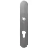 GPF bouwbeslag GPF VH binnenschild SKG*** 248x40x8mm afgerond blind met krukgat