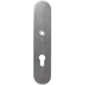 GPF bouwbeslag RVS geborsteld VH binnenschild SKG*** 248x52x8mm afgerond PC72
