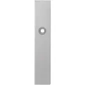 GPF bouwbeslag Gatdeel rechts langschild rechthoekig 218x40x8.5mm BB72 - RVS geborsteld