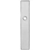 GPF bouwbeslag Gatdeel rechts langschild rechthoekig 218x40x8.5mm blind - RVS gepolijst