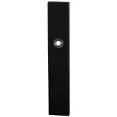 GPF bouwbeslag GPF Gatd rechts langschild rechth 218x40x8,5mm blind zwart