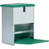vidaXL Pluimveevoerbak automatisch met pedaal 12 kg