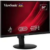 Viewsonic VG2409U-2 24 inch monitor Zwart