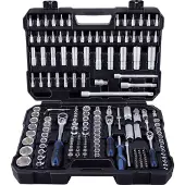 Projahn PROFICRAFT gereedschapskoffer, 182-delig, 1/4" + 3/8" + 1/2" aandrijving, 48-tands ratels, kunststof koffer