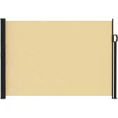 vidaXL Uittrekbaar Zijscherm Zand 500 x 140 cm Polyester