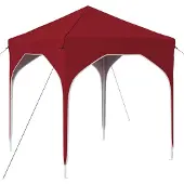 vidaXL Pop-up Feesttent 194 x 194 x 245 cm Bordeauxrood