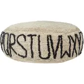 Beliani TWINSPUR - Vloerkussens-Beige-Katoen