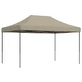 vidaXL Partytent inklapbaar pop-up 440x292x315 cm taupe
