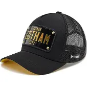 Capslab Pet 'Gorra negra gotham plate trucker cap' zwart