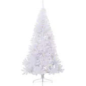 vidaXL Kunstkerstboom met 300 LED Wit 240 cm PVC en Staal