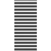 vidaXL Zebra rolgordijn 115x200 cm stofbreedte 110,9 cm zwart
