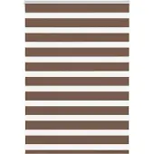 vidaXL Zebra rolgordijn 115x100 cm stofbreedte 110,9cm polyester bruin