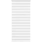 vidaXL Zebra rolgordijn 105x230 cm stofbreedte 100,9cm polyester wit