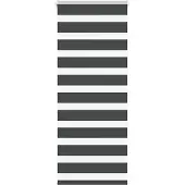 vidaXL Zebra rolgordijn 65x150 cm stofbreedte 60,9 cm zwart