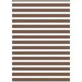 vidaXL Zebra rolgordijn 160x200 cm stofbreedte 155,9cm polyester bruin