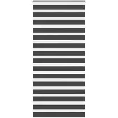 vidaXL Zebra rolgordijn 110x230 cm stofbreedte 105,9 cm zwart