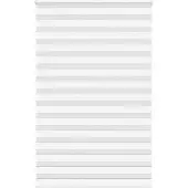 vidaXL Zebra rolgordijn 140x200 cm stofbreedte 135,9cm polyester wit