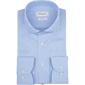 Profuomo Overhemd lichtblauw knitted
