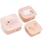 Done by Deer Snackboxen - Tiny Farm - 3-pack - Powder - - OneSize - Broodtrommels