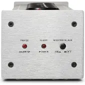Dynavox HiFi-netfilter X2000, meerwegstekker met 5 stopcontacten, voorzien van een LED-indicator voor de juiste fase en een master-slave functie, zilver