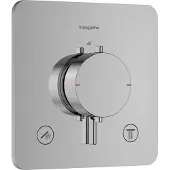 Hansgrohe Afbouwdeel ecostat comfort q inbouwthermostaat voor 2 functies chroom